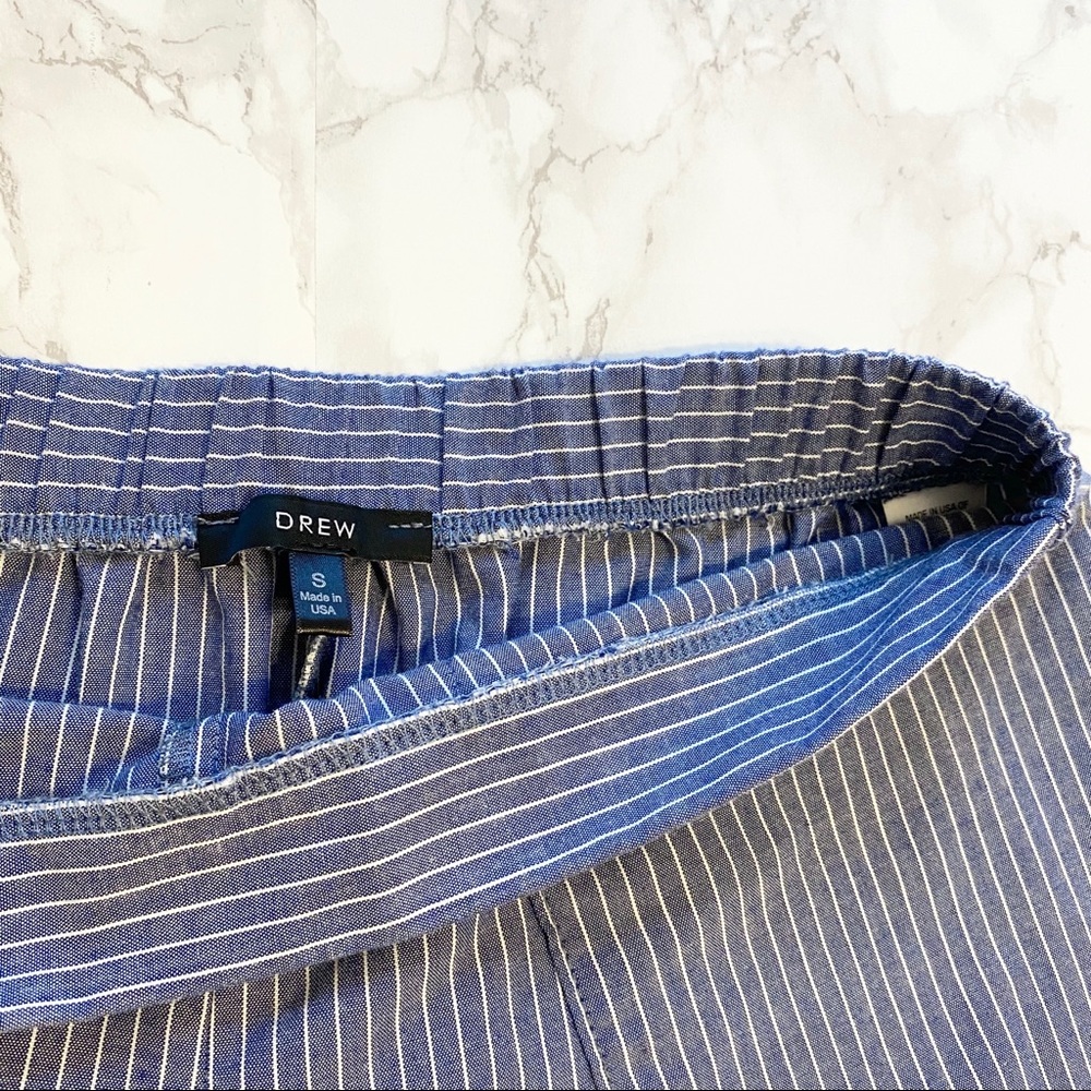 Anthropologie DREW Whitney Pant Striped Blue Small - Picture 5 of 11